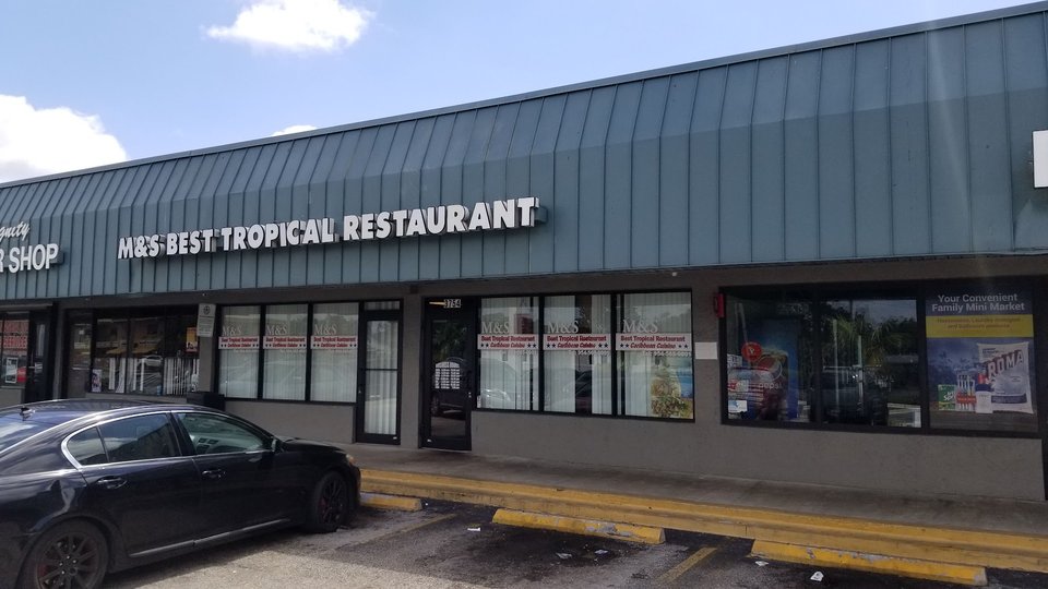 Front view of M&S Best Tropical Restaurant.